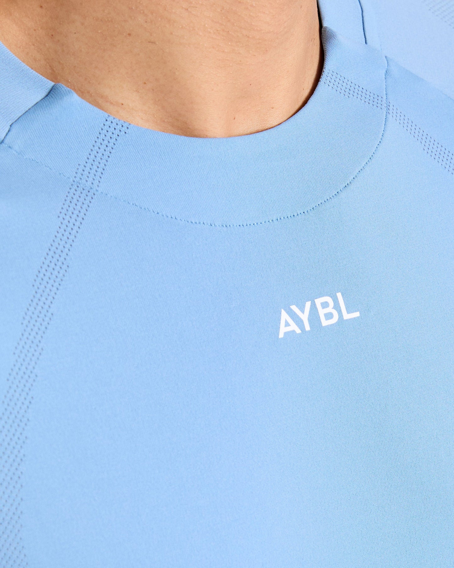 Attain Seamless Long Sleeve T Shirt - Sports Blue