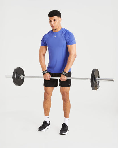 Attain Seamless T Shirt - Indigo Mist